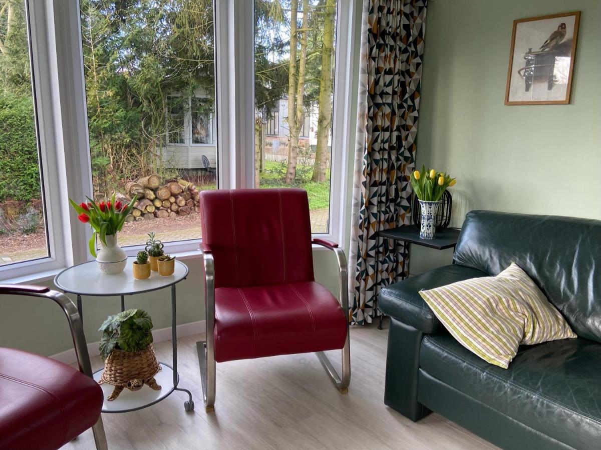 Ruim En Modern Chalet In De Veluwse Bossen Putten Eksteriør bilde