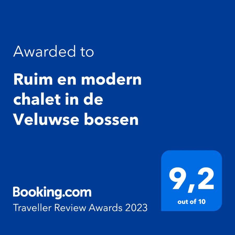 Ruim En Modern Chalet In De Veluwse Bossen Putten Eksteriør bilde